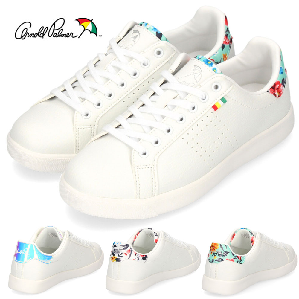 楽天Parade ワシントン靴店レディース スニーカー 白 カジュアルシューズ アーノルドパーマー AL0708 ホワイト コートスニーカー ローカット 通勤 通学 靴 Arnold Palmer