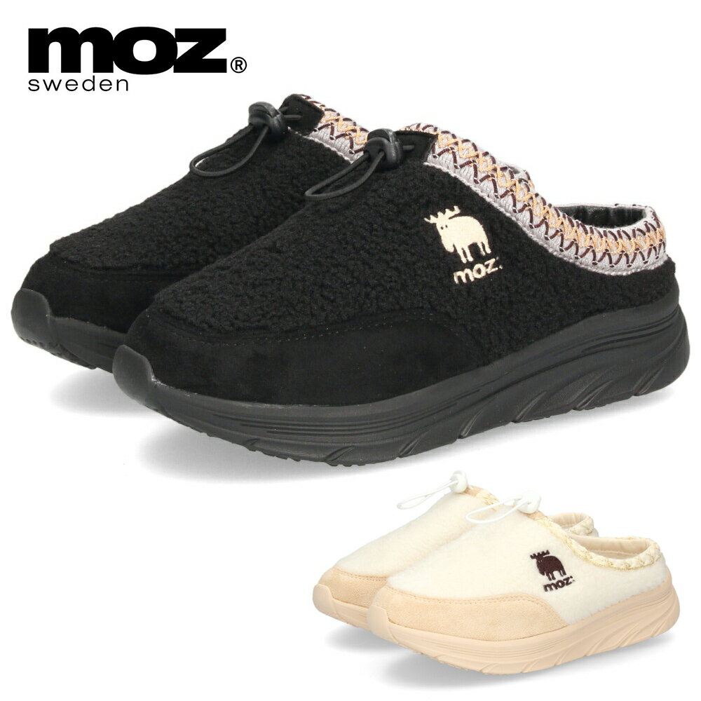 モズ サンダル 冬 レディース クロッグサンダル サボサンダル モックシューズ スリッポン ボア もこも..