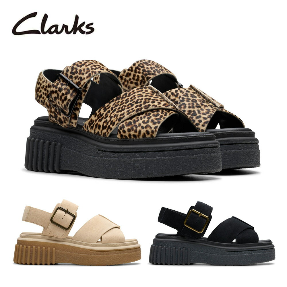 CLARKS 軽量 ストラップ サンダル レオパード 厚底 ウェッジ 楽天市場】レオパード サンダル(ブランドクラークス)(靴)の通販