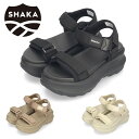 【マラソン5%オフクーポン】厚底サンダル シャカ レディース SK-323 SHAKA ストラップ カジュアル スポーツ サンダル アウトドア スポサン おしゃ...