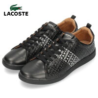 ラコステ メンズ スニーカー LACOSTE CARNABY EVO 319 12 US SMA0046-312 BLK/WHT ブラック レザー 靴 セール