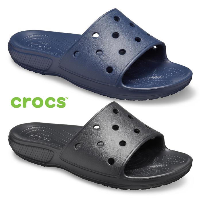 【28%OFF】 crocs クラシック クロックス スライド Classic Crocs Slide 206121 シャワーサンダル メンズ レディース ブラック ネイビー スポーツサンダル シャワサン ゆったり 水洗い可 男女兼用 セール