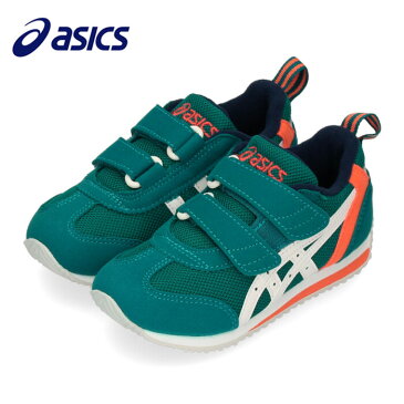 アシックス asics スニーカー キッズ ベビー スクスク アイダホ MINI 3 TUM186-300 グリーン すくすく 子供靴 ベルクロ