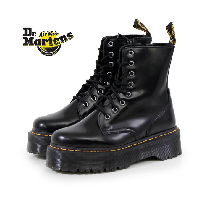 ドクターマーチン Dr.Martens 15265001 JADON 8ホール 厚底 プラットフォーム　レースアップ ブーツ レディース 黒 ブラック