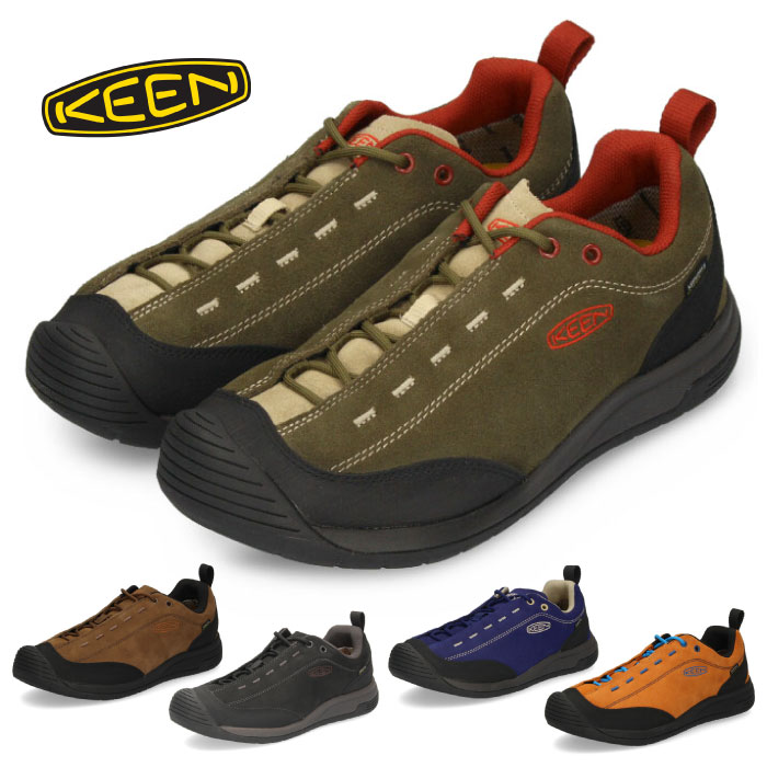 キーン ジャスパー メンズ カーキ グリーン スニーカー トレッキングシューズ 滑りにくい 登山靴 防水 KEEN JASPER II WP 撥水 透湿 スニーカー シューズ ウォータープルーフ アウトドア ブラック ブラウン ブルー オレンジ セール