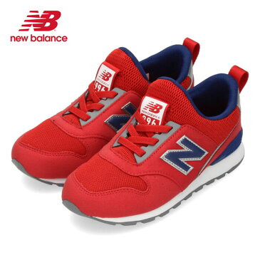 ニューバランス キッズ スニーカー new balance PT996S TR スリッポン トリコロール 子供靴 レッド ジュニア 軽量 赤 (801703)