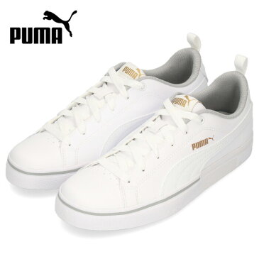 【30%OFF】 PUMA レディース ジュニア スニーカー プーマ ブレークポイント VULC BG 373633-02 ホワイト シンプル オフィス 通勤 通学 学生 セール