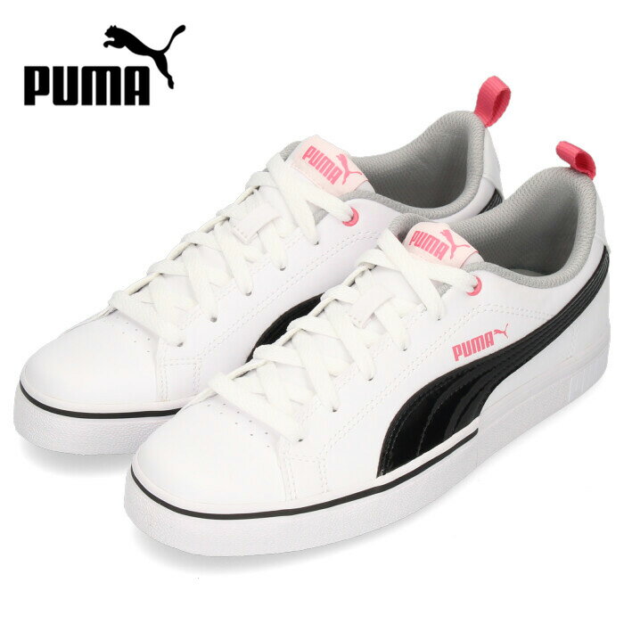 【44%OFF】 PUMA レディース ジュニア スニーカー プーマ ブレークポイント VULC BG 373633-03 ホワイト シンプル オフィス 通勤 通学 学生 セール