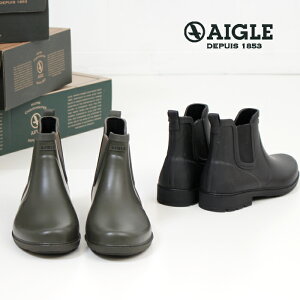 AIGLE エーグル レインブーツ メンズ サイドゴア ショートブーツ カーヴィル 長靴 3830 CARVILLE ラバーブーツ 正規品