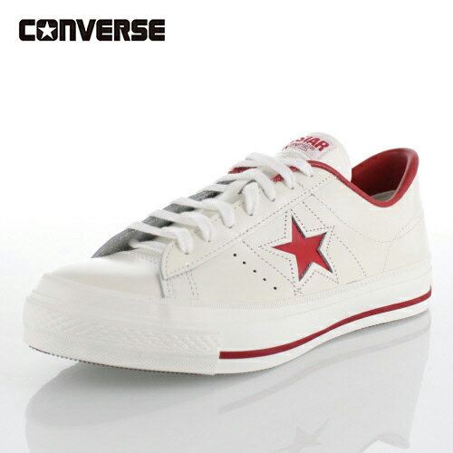 コンバース ワンスター J メンズ スニーカー ホワイト/レッド CONVERSE ONE STAR J 46512 メイド イン ジャパン