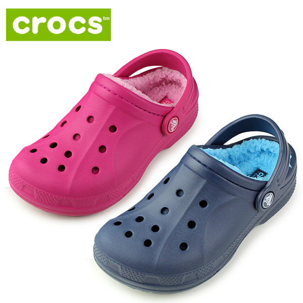 クロックス crocs キッズ ウィンタークロッグ ファー ボア winter clog K 203874 サンダル ネイビー ピンク ブルー ジュニア 子供 子供用 男の子 女の子 セール