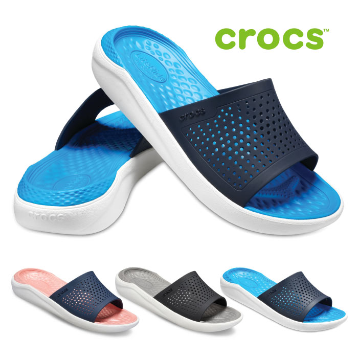 クロックス Crocs サンダル レディース メンズ ライトライド スライド Literide Slide 51 スポーツサンダル シャワーサンダル コンフォートサンダル ビーチサンダル おしゃれ 柔らかい 夏 リゾート 旅行 アウトドア 室内 仕事 作業 オフィス レジャーのおすすめ