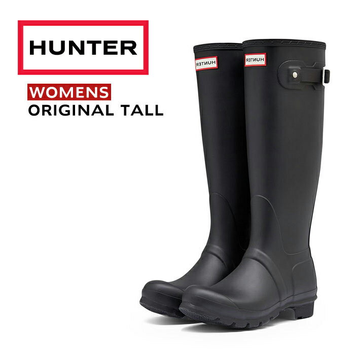 HUNTER n^[ fB[X IWi g[ WOMENS ORIGINAL TALL 1000 WFT1000RMA ubN BLACK