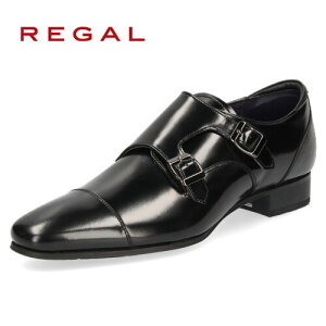 リーガル REGAL 靴 メンズ ビジネスシューズ 37TRBC ブラック ダブル モンクストラップ 紳士靴 日本製 本革
