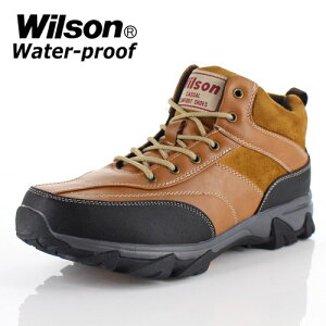 メンズ ブーツ ウイルソン Wilson 391 CAMEL メンズ ワークブーツ カジュアルブーツ 防水 防滑 3E キャメル ブラウン