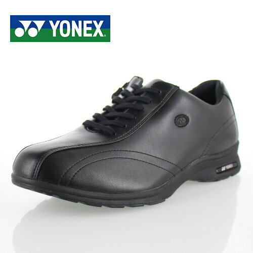 ヨネックス メンズ ウォーキングシューズ カジュアル スニーカー ヨネックス パワークッション 軽量 黒 男性用 靴 幅広 4.5E YONEX SHW-MC30W BLACK