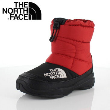 ザ ノースフェイス キッズ THE NORTH FACE NFJ51881 RK K Nuptse Bootie V TNFレッド×ブラック ヌプシブーティー V ブーツ ミドル丈