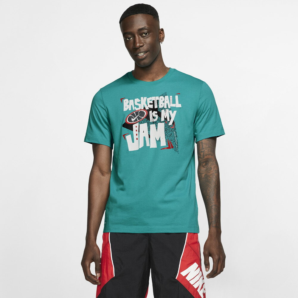 ナイキ DRI-FIT BBALL JAM Tシャツ スピリットティール BQ3602-366 ★3000 19SU