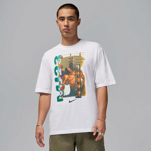 ジョーダン ブランド MJ23 ショートスリーブ クルーネック Tシャツ ホワイト FZ1991-100 5800 ジョーダン ブランド MJ23 ショートスリーブ クルーネック Tシャツ ホワイト FZ1991-100 5800