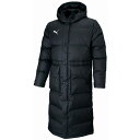 PUMA TEAM LIGA LONG DOWN COAT 品目：メンズサッカーベンチコート シーズン：2022年秋冬モデル 品番：657736 カラー：03 プーマブラック 素材： （表地）タフタ ポリエステル 100% （裏地）タフタ ...