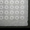 手漉き 透かし紙 丸(1枚入 / 耳付き)楮100% 約91×61cm 和紙 総柄 ラッピングペーパー 包装紙