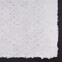 手漉き 透かし紙 どんす 紫(1枚入 / 耳付き)楮100% 約91 × 61cm 和紙 総柄 ラッピングペーパー 包装紙