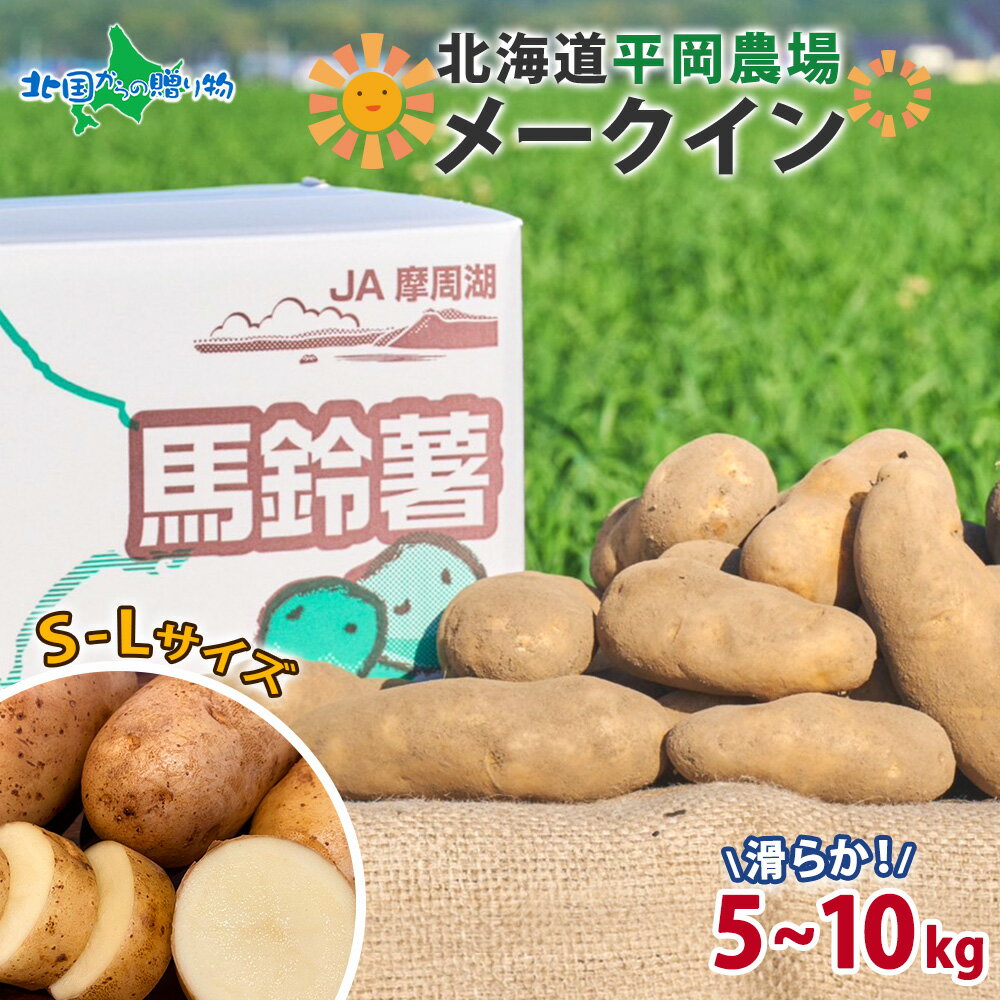 北海道 平岡農場 メークイン (SML混合) 5kg 10kg じゃがいも ジャガイモ ポテト 芋 いも イモ お取り寄せ グルメ 旬 鮮度 ギフト 産地直送 国産 野菜 贈答品 贈り物 冷蔵 農作物 甘い 北海道産 皮ごと フライドポテト 送料無料 北国からの贈り物 産直ギフト