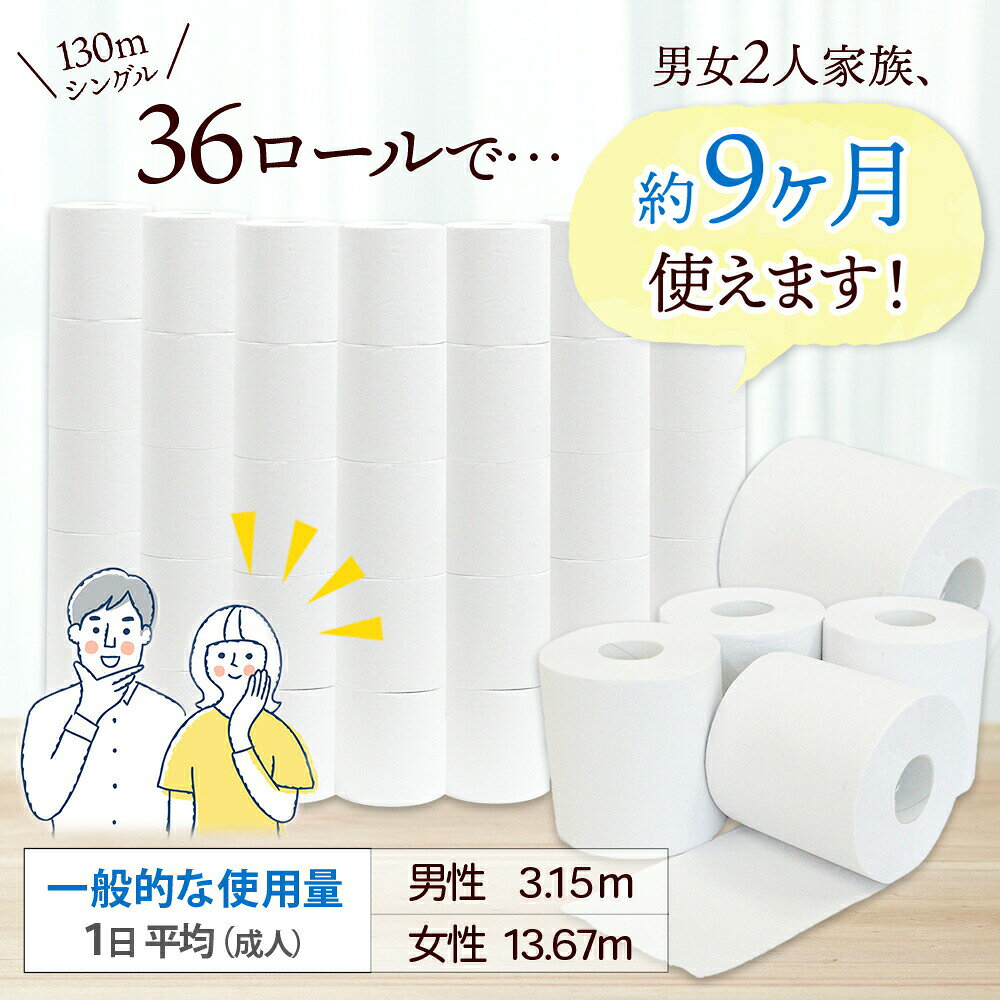 無包装 芯なしトイレットペーパー シングル 130m 36ロール 紙 2倍巻き ペーパー 日用品 消耗品 再生紙 無香料 備蓄 芯無し まとめ買い ストック 長持ち 防災 JIS規格 114mm幅 お纏め買い 送料無料 川一製紙 岐阜県 美濃市 北国からの贈り物 産直ギフト washoku-10003686 北国からの贈り物 産直ギフト サンプル画像3