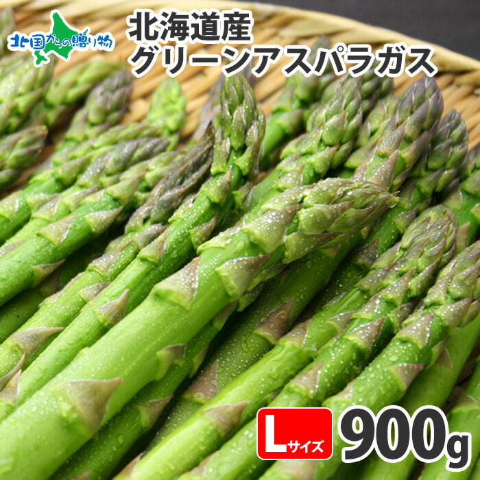 グリーンアスパラガス Lサイズ 900g 北海道産直 北海道産 グリーン アスパラ 北海道 アスパラガス 900g 送料無料 産地直送 産直野菜 新鮮野菜 予約販売 予約受付中 プレゼント ギフト 食べ物 gift◆出荷予定:5月中旬-6月上旬