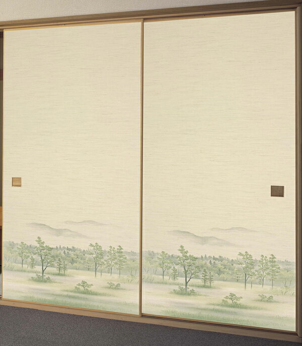 ふすま紙 襖紙 ふすま リメイク 襖 おしゃれ 織物襖紙 糸入り 和モダン 張替え diy hrk811