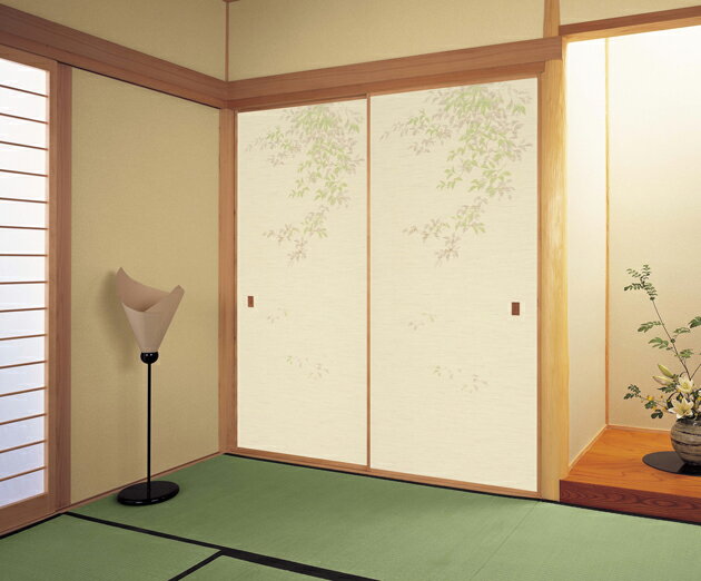 ふすま紙 襖紙 ふすま リメイク 襖 おしゃれ 織物襖紙 糸入り 和モダン 張替え diy hrk826 2