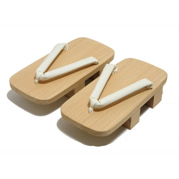 下駄 白鼻緒 二枚歯 紳士 メ...