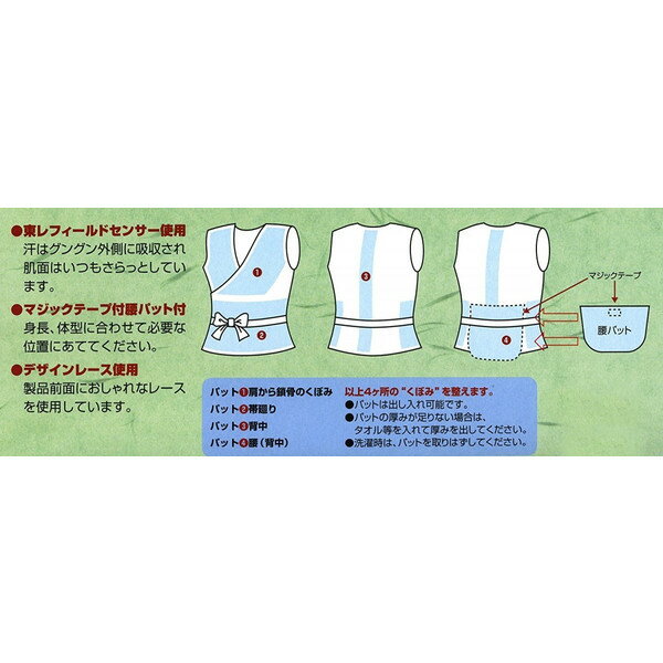 補整着　和装　着物　日本製　フィールドセンサー　東レ　6501m