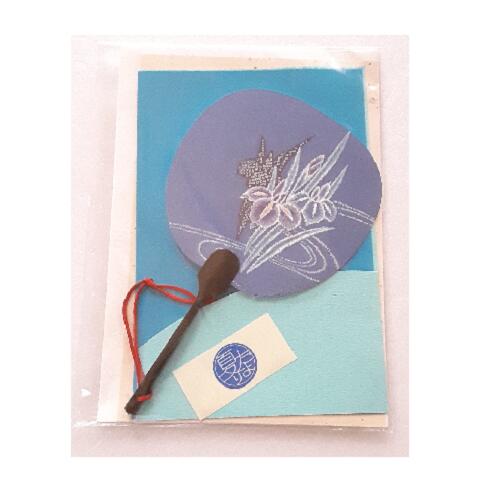 団扇うちわ36 夏小物　浴衣小物　ミニ丈うちわ　夏便りセット　団扇レターセット