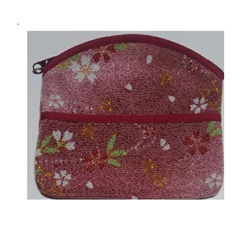 巾着96　縮緬ポーチ　和ポーチ　ゆかた小物　和装小物　きんちゃく　巾着かご巾着バッグ