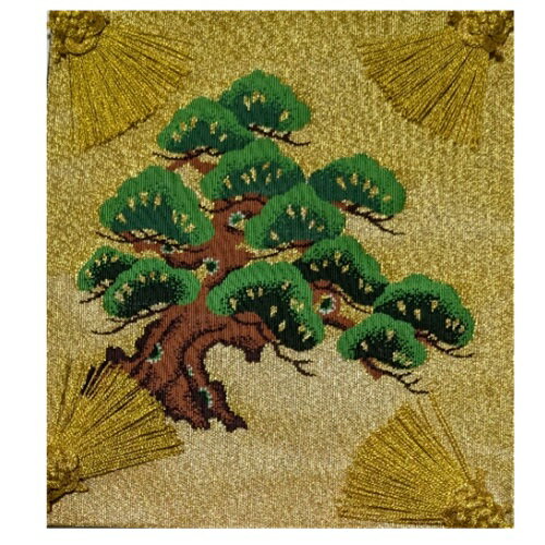 正絹　西陣織帛紗　富久紗　ふくさ　亀房　老松　寿帛紗　　祝儀用　御祝(4)