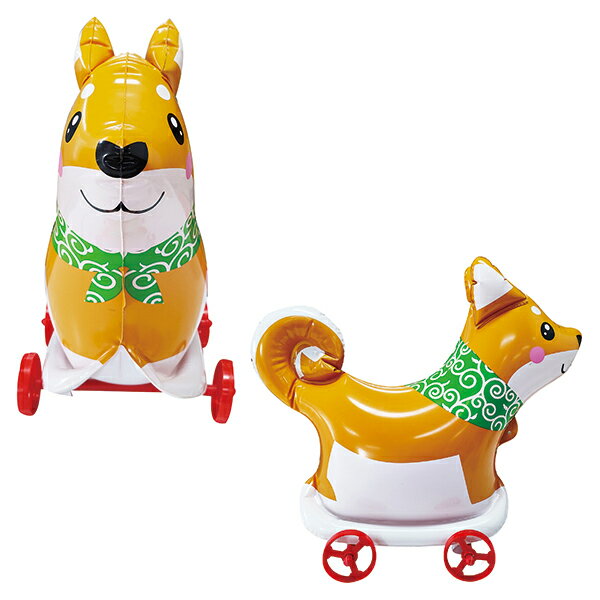 【6個セット】お散歩コロコロわんちゃん ビニール おもちゃ 景品 おさんぽ コロコロ ビニール玩具 くじ 賞品 粗品 イヌ 犬 いぬ 犬好き 動物 柴犬 ダルメシアン シュナウザー フレンチブルドッグ ダックスフント プードル 2