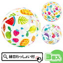 【3個セット】ライブリープリントボール 51cm 子供 3歳以上 海 プール 水遊び ビーチボール ビーチグッズ アウトドア 水泳 スイミング 生き物 いきもの魚 さかな くだもの フルーツ トロピカル カラフル かわいい 【13時までの注文で当日発送】
