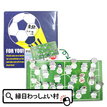 学校色紙 サッカー 寄せ書き 色紙 スポーツ 部活 青春 学校 学生 グラウンド メッセージカード 卒業 思い出 メモリアルメッセージ 部活 小学校 中学校 高校 チーム コーチ