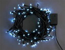 クリスマスイルミネーション100球LEDストレートコード ブラック LED100球 白 子ども会 子供会 お祭り問屋【13時までの注文で当日発送】