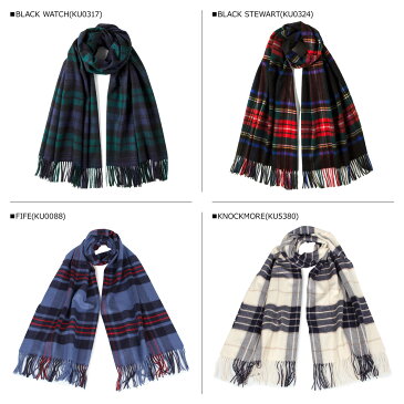 Johnstons CASHMERE TARTAN STOLES ジョンストンズ マフラー カシミア 大判 チェック レディース メンズ WA000056