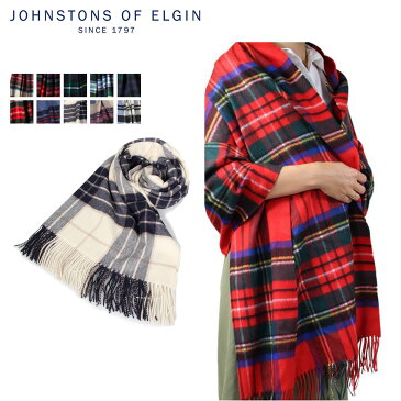 Johnstons CASHMERE TARTAN STOLES ジョンストンズ マフラー カシミア 大判 チェック レディース メンズ WA000056