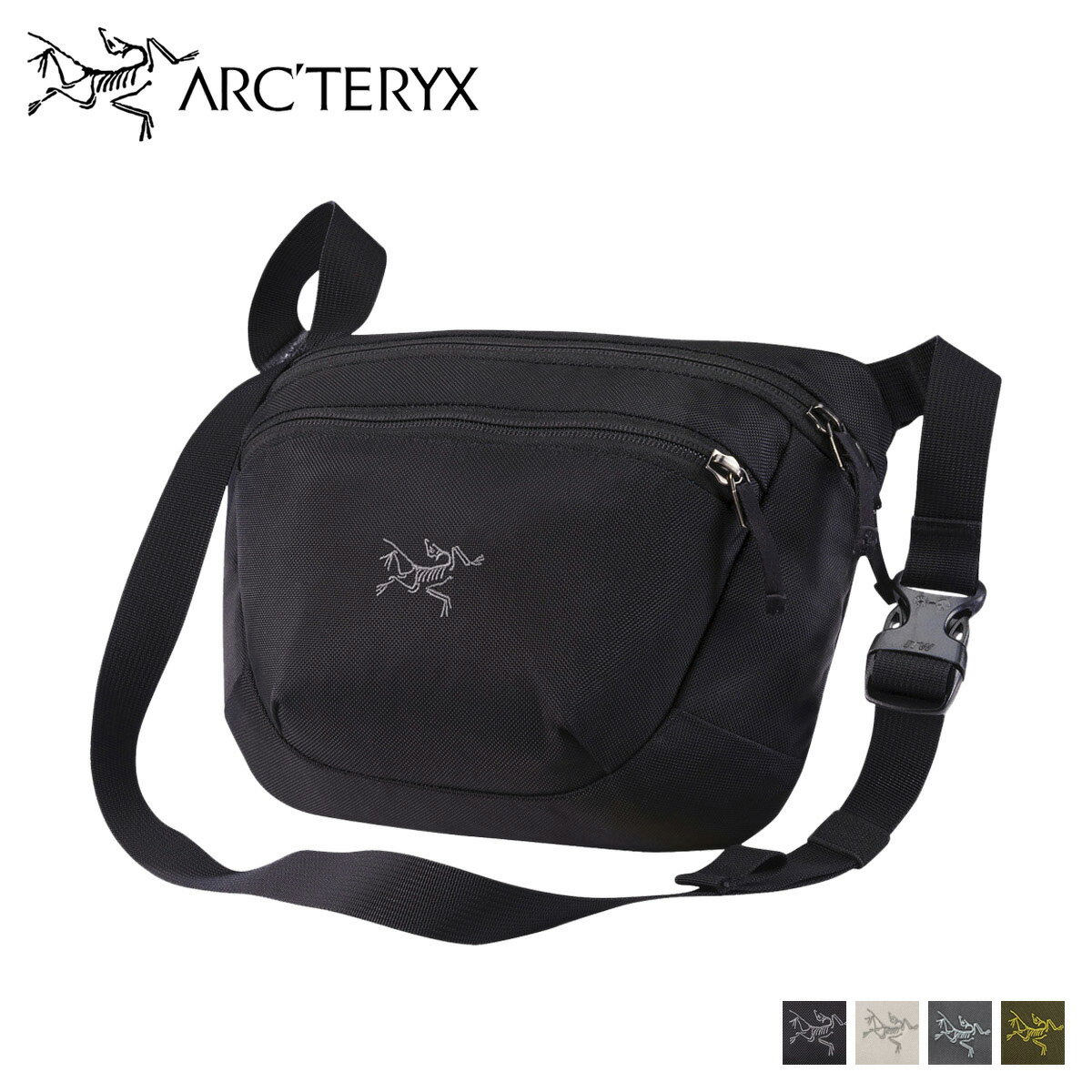 【最大600円OFFクーポン】 ARCTERYX MAKA2 WAISTPACK アークテリクス ショルダーバッグ ウエストバッグ バッグ マカ2 メンズ レディース 3L ブラック グレー オリーブ 黒 17172