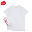 Hanes H5310 ヘインズ Tシャツ メンズ レディース ジャパンフィット 半袖 2枚組 クルーネック ホワイト 白