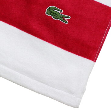 LACOSTE BEACH TOWEL ラコステ タオル バスタオル ビーチタオル 大判 メンズ レディース レッド ブルー ターコイズ ピンク