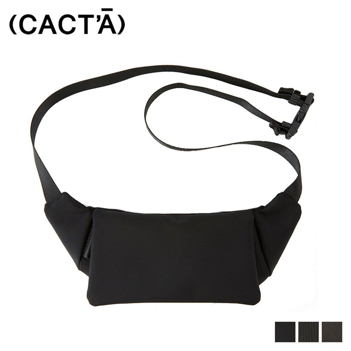 CACTA COLON TRAVELERS FUNNYBAG カクタ バッグ ショルダーバッグ ウエストバッグ メンズ レディース ブラック グレー 黒 1007