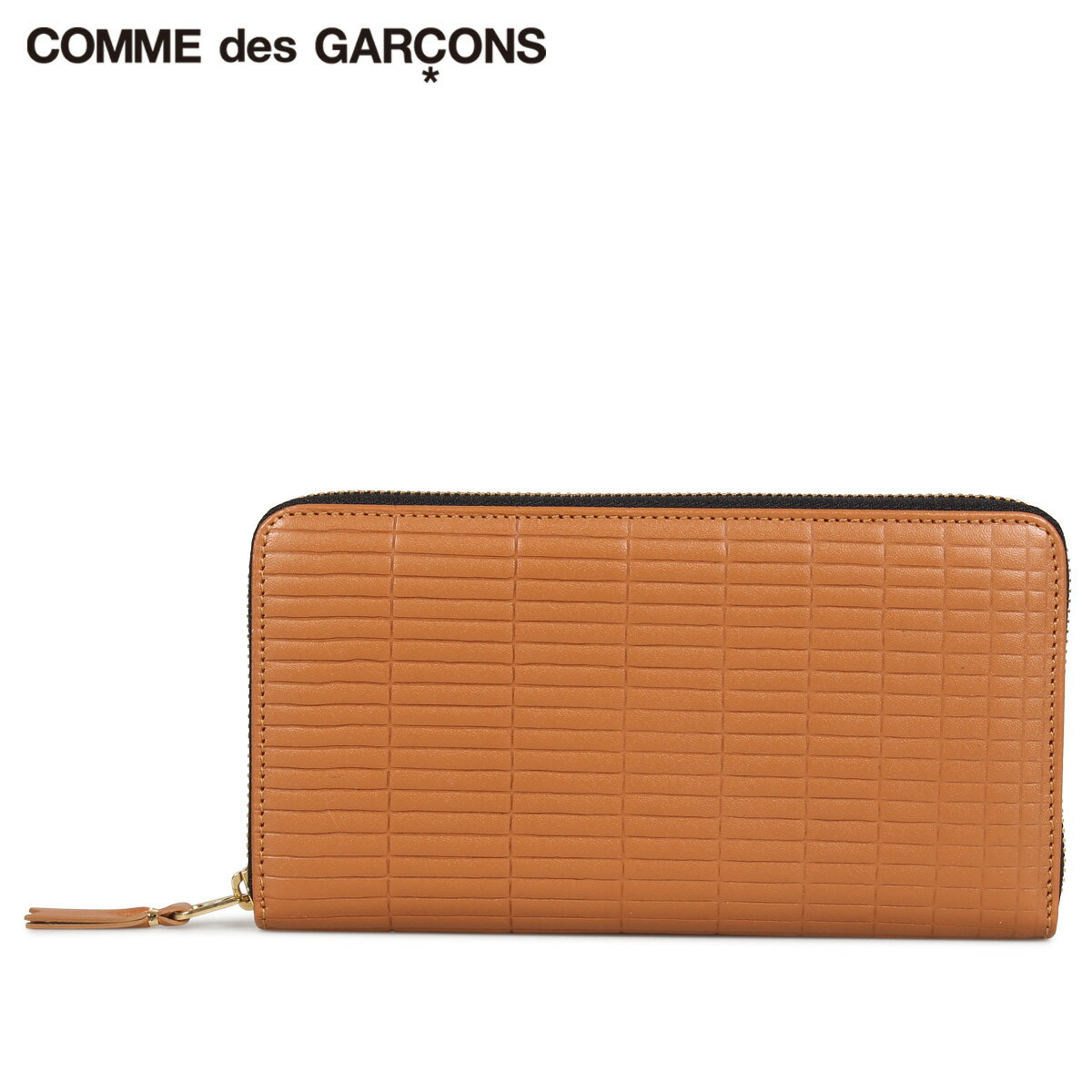 【最大1000円OFFクーポン】 COMME des GARCONS BRICK WALLET コムデギャルソン 財布 長財布 メンズ レディース ラウンドファスナー 本革 ブラウン SA0111BK