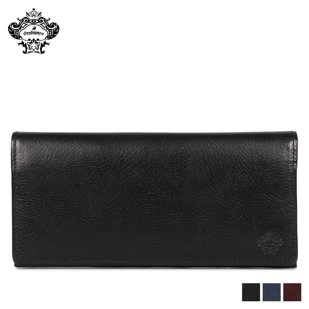 【最大1000円OFFクーポン】 Orobianco LONG WALLET オロビアンコ 財布 長財布 メンズ 本革 ブラック ネイビー ワイン 黒 ORS-031708