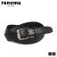 【最大1000円OFFクーポン】 RENOMA LEATHER BELT レノマ ベルト レザーベルト メンズ 本革 ブラック ダ..