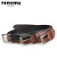 【最大1000円OFFクーポン】 RENOMA LEATHER BELT レノマ ベルト レザーベルト メンズ 本革 ブラック ブ..